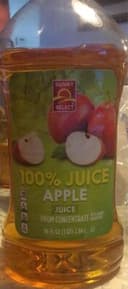 100% apple juice