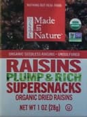 Organic Raisins Plump & Rich Supersnacks