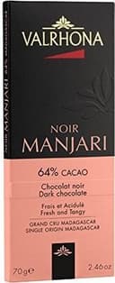 Valrhona manjari dark chocolate bar
