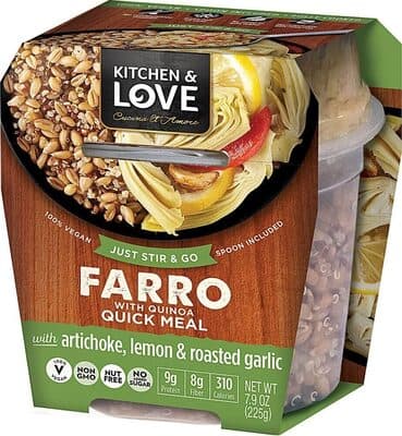 Farro Quick Meal Artichoke, Lemon & Roasted Garlic