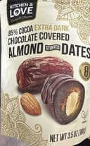 Chocolate Covered Almond Stuffed Dates