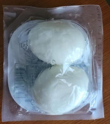 2 Peeled Hard Boiled Eggs