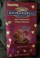 Milk chocolate duet hearts
