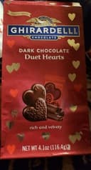 Dark Chocolate Duet Hearts