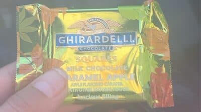 Caramel Apple Milk Chocolate Square