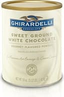 Chocolate sweet ground white chocolate flavor beverage mix