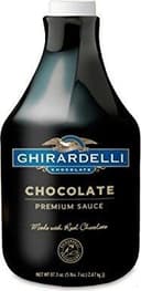 Chocolate flavored sauce