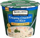 Country kitchens hearty soup bowl creamy chicken with rice
