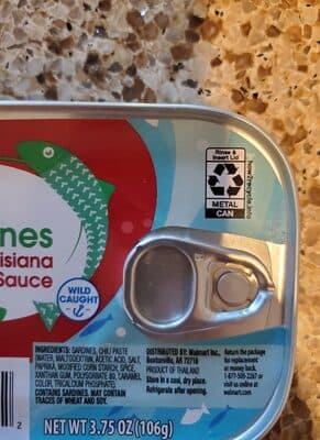 Sardines in Louisiana hot sauce