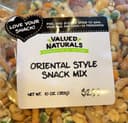 Oriental style snack mix
