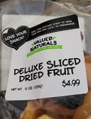 Deluxe sliced dried fruit