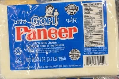 Whole milk cheese