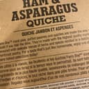Quiche ham asparagus