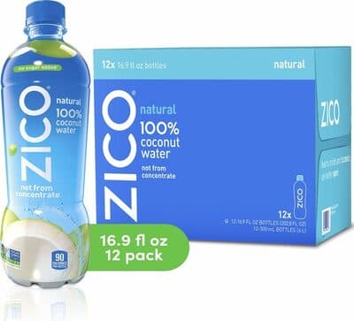 Zico natural coconut water drink no sugar added gluten free