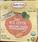 100% Red Lentil Organic Strozzapreti Pasta