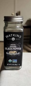 100% Organic Ground Black Pepper