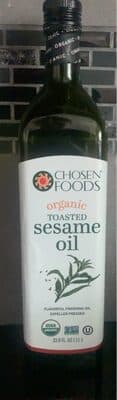 Organic toasted sesame oil