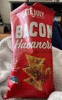 Bacon habanero flavored tortilla chips