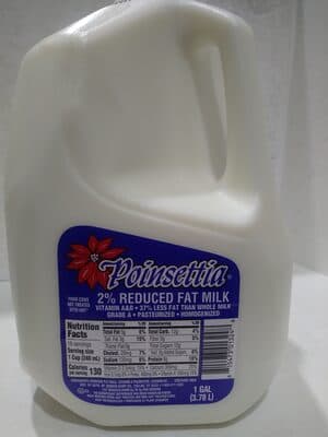 2% Reduced Fat Milk