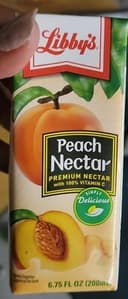 Premium peach nectar, peach