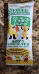 Chobani banana peanut butter packet