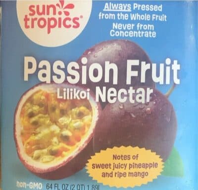 Passion fruit nectar juice liter made with fruit