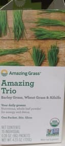 Organic Barley Grass Wheat Grass & Alfalfa Drink Powder