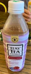 Teas' tea, organic lightly sweet green tea, pomegranate & blueberry