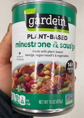 Plant-Based Minestrone & Saus'ge Soup