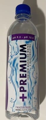 +premium ionized alkaline water + electrolytes