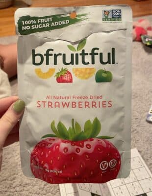 All natural freeze dried strawberries