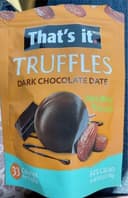 Organic Dark Chocolate Date Truffles