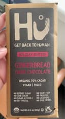Gingerbread Dark Chocolate Bar