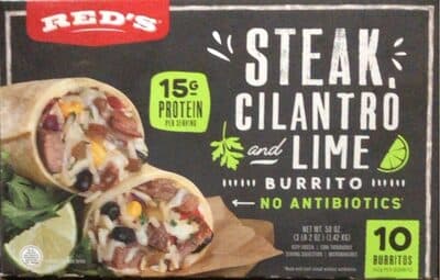 Steak Cilantro and Lime Burrito