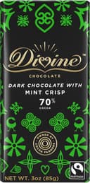 Chocolate dark chocolate with mint crisp