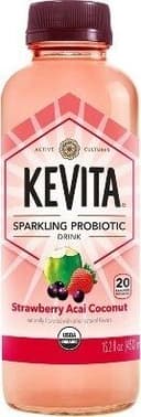 Organic Sparkling Probiotic Drink Strawberry Acai Coconut