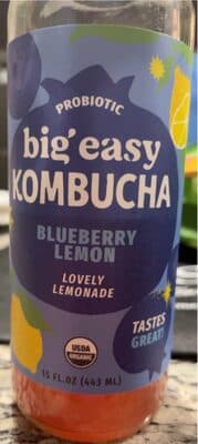 Blueberry lemon kombucha