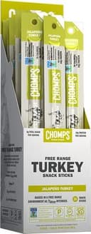 Free range jalapeo turkey jerky snack sticks