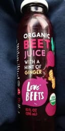 Organic Beet Juice With A Hint Of Ginger