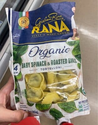 Baby Spinach & Roasted Garlic Tortelloni