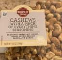 Cashews with a pinch of everything seasoning
