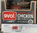 Evol, sriracha chicken big burrito