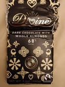 Dark chocolate with whole almonds, chocolate