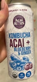 Acai roots acai blueberry ginger kombucha