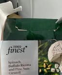 Spinach pine nut ricotta ravioli