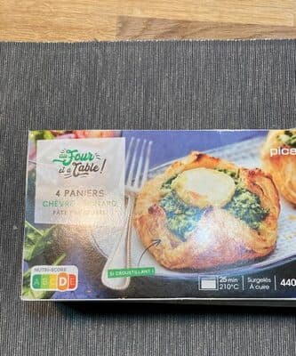 Panier chèvre épinard