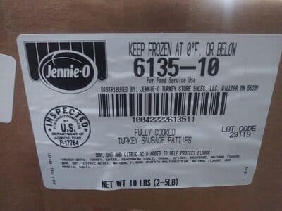 Fully Cooked Turkey Sausage Patties