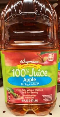 100% apple juice