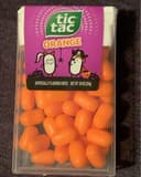 Orange flavored tic tacs