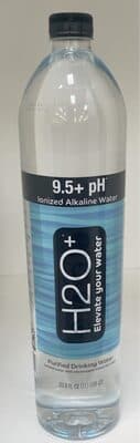 9.5 + pH ionized alkaline water